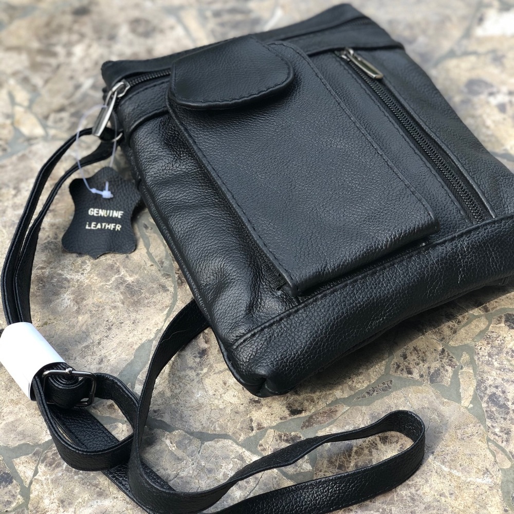 Genuine Leather Crossbody Bag